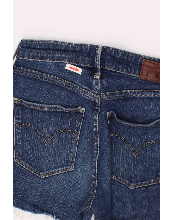 Damskie spodenki jeansowe Levi's W25 XS, niebieska bawełna