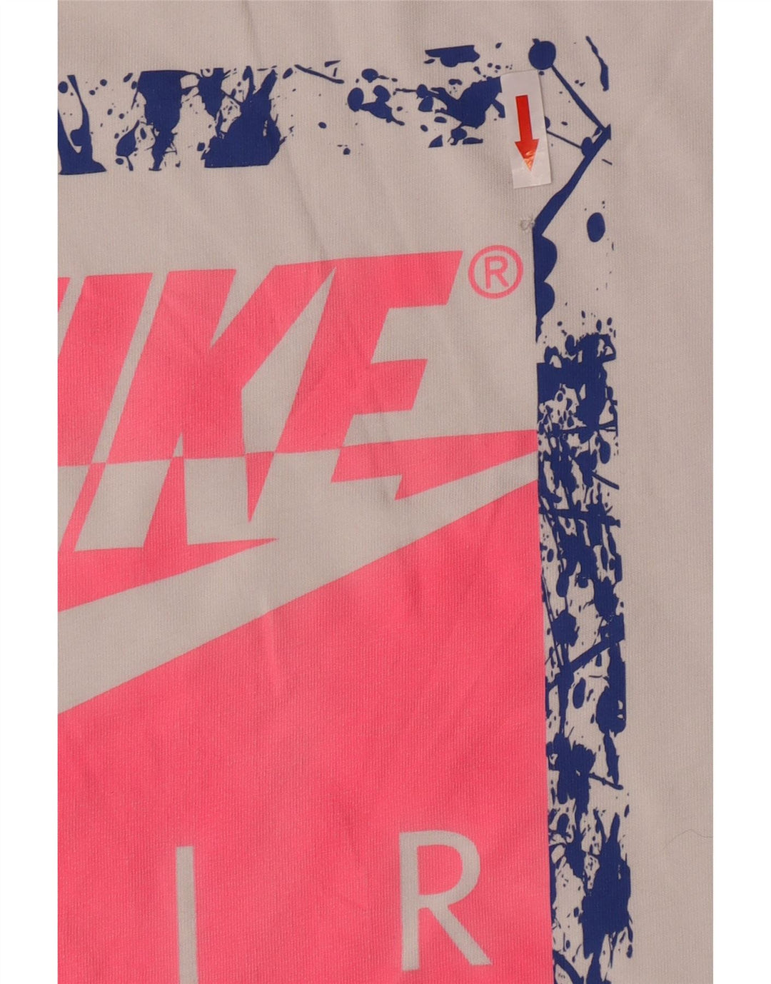 Męski T-shirt z grafiką Nike, 2XL, biała bawełna
