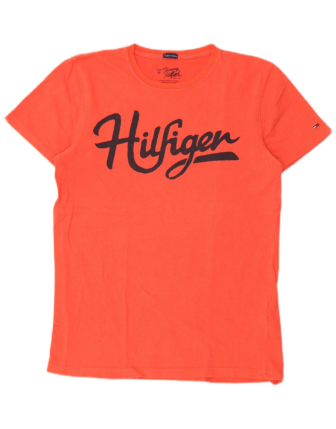 Męski T-shirt Tommy Hilfiger z grafiką, średni pomarańczowy