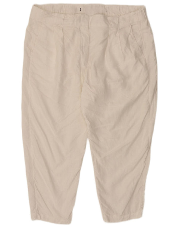 Marks & Spencer Damskie Krótkie spodnie UK 20 2XL W40 L25 Białe