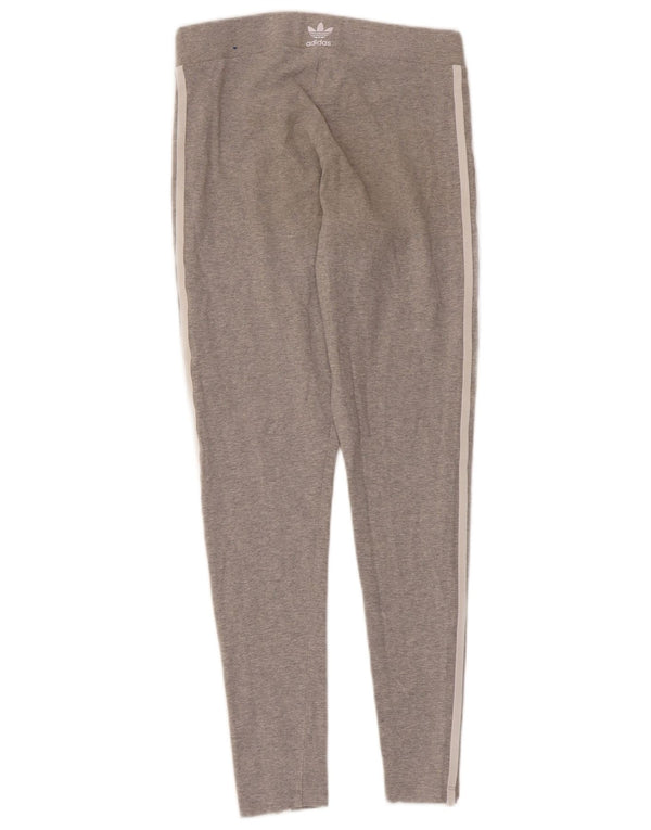 Legginsy damskie Adidas UK 12/14 Średnioszare bawełniane