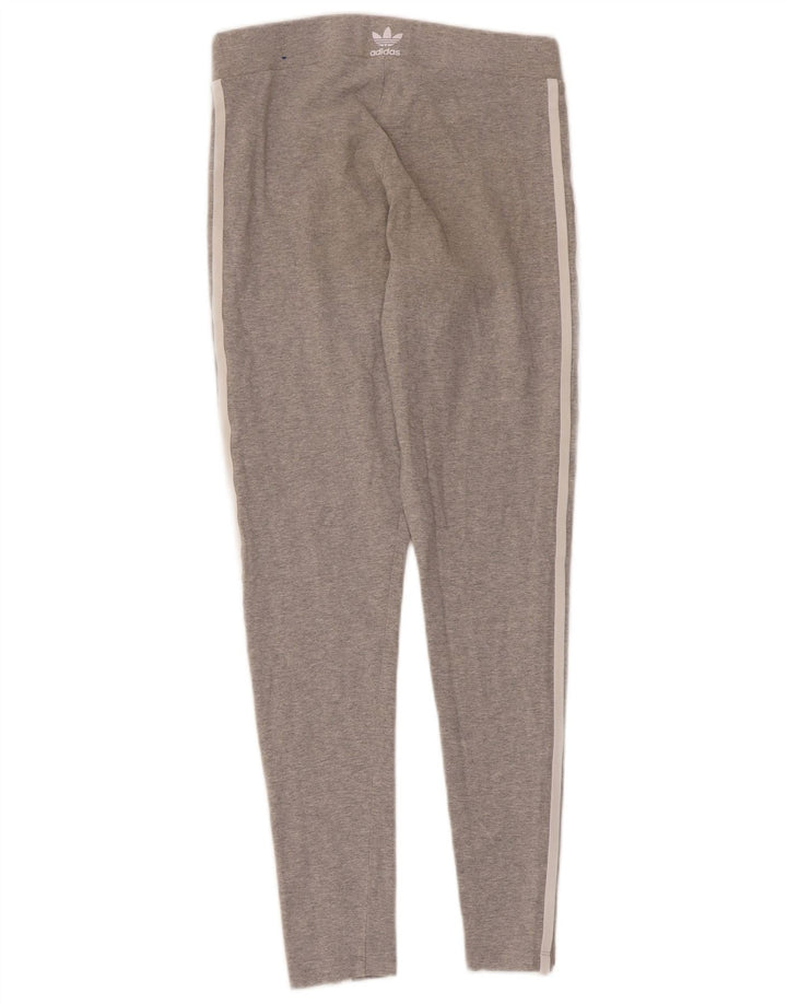 Legginsy damskie Adidas UK 12/14 Średnioszare bawełniane