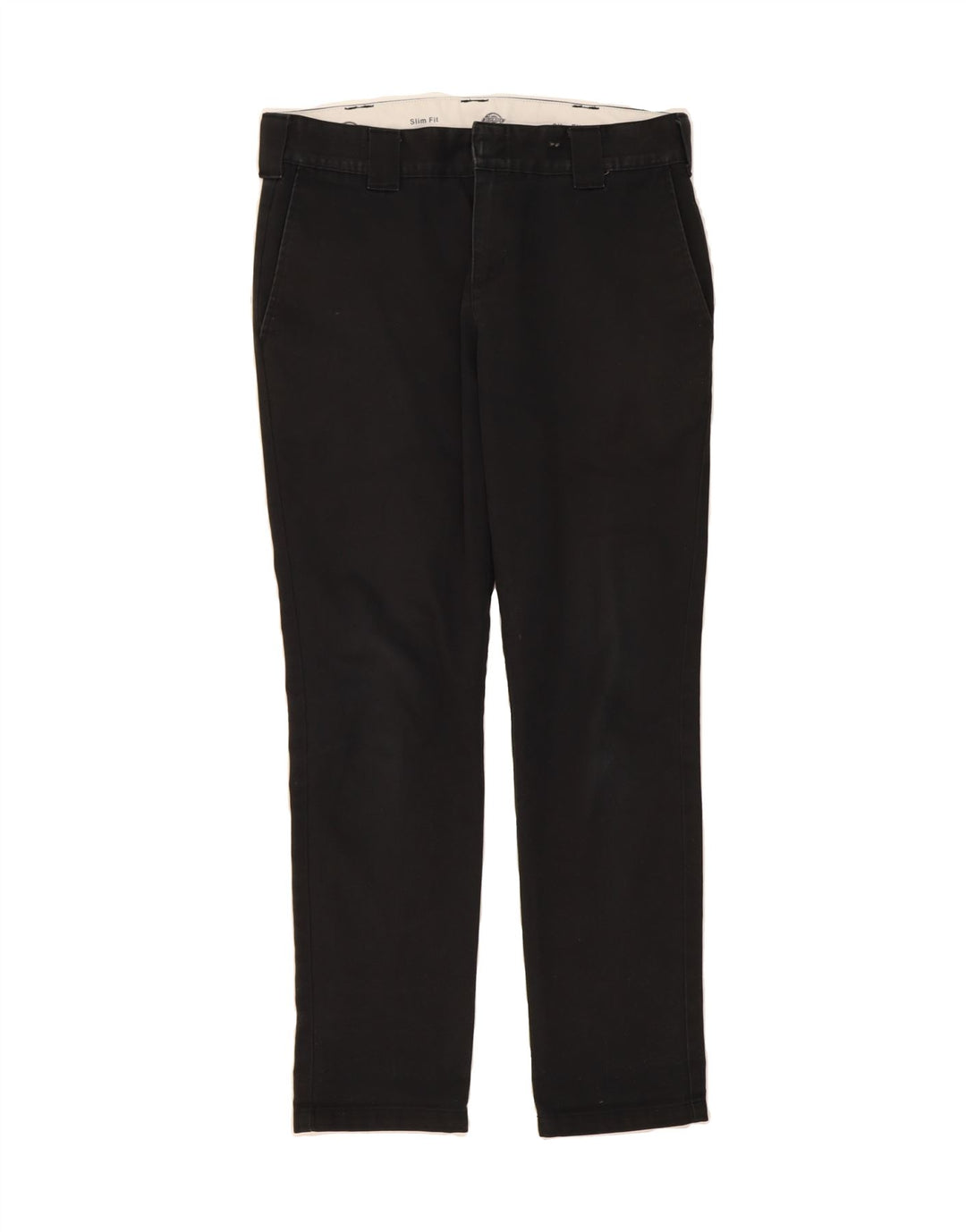 DICKIES Mens Slim Fit Slim Jeans W32 L32 Black Polyester Vintage Dickies and Second-Hand Dickies from Messina Hembry 