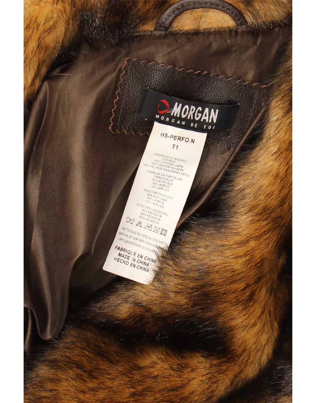 Damska kurtka motocyklowa Morgan Crop Leather UK 10 Small Brown