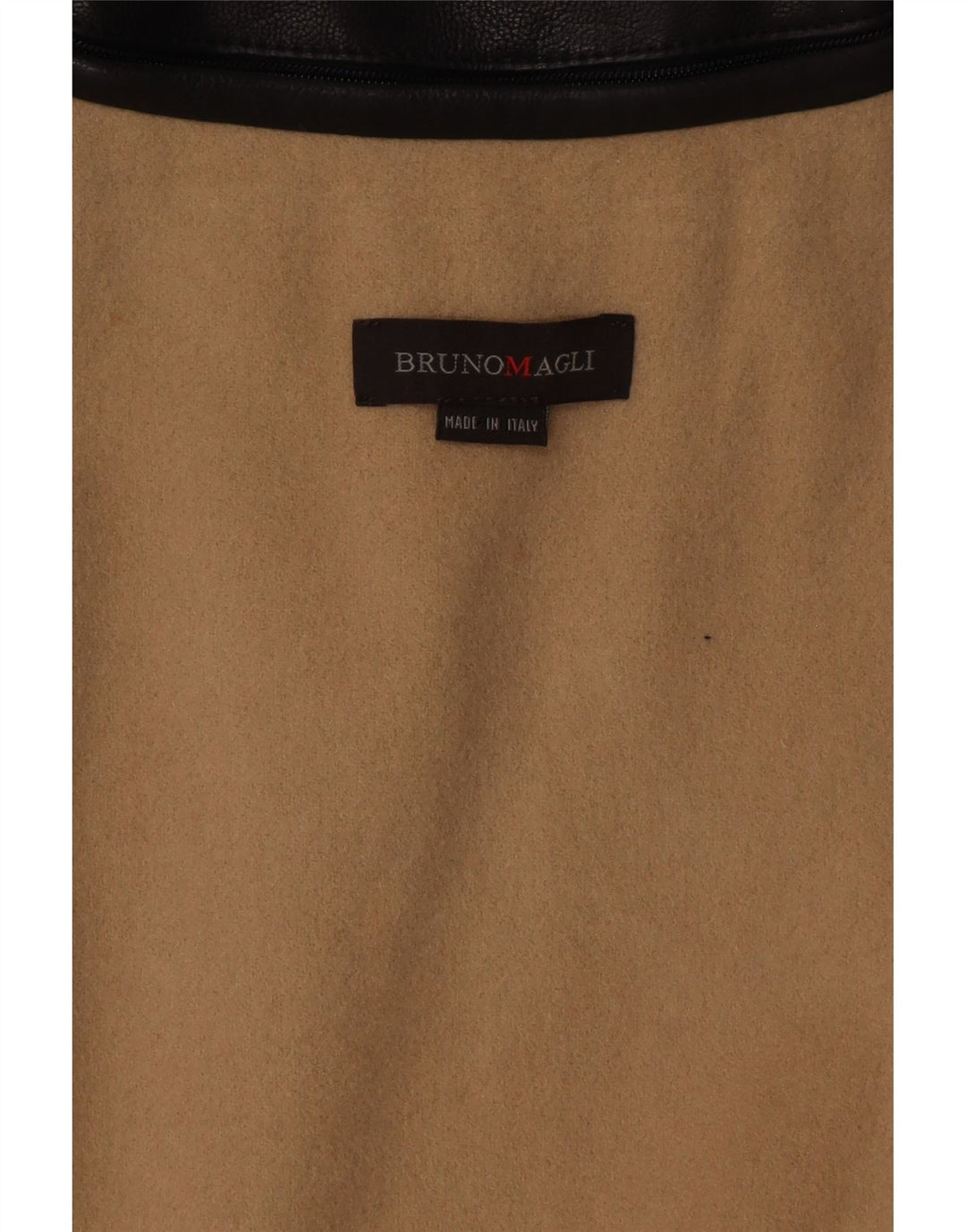 Damski płaszcz skórzany Bruno Magli z podwójnymi piersiami, UK 12, średnia czarna skóra