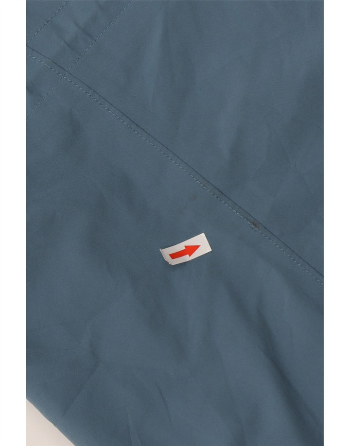 MOUNTAIN EQUIPMENT Womens Hooded Rain Jacket UK 14 Medium Blue Polyester