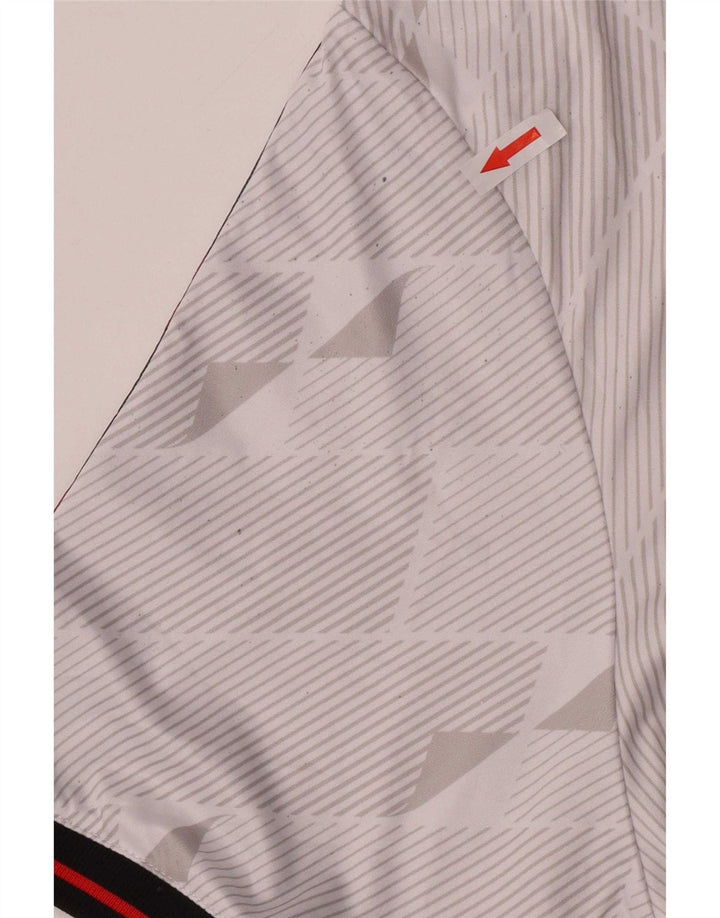 T-shirt męski Umbro Top, średni biały, geometryczny poliester