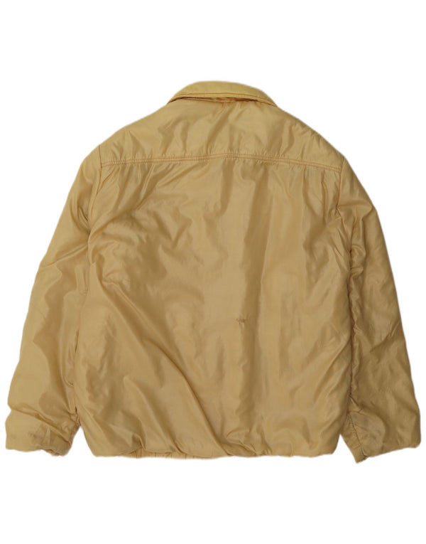 Dwustronna kurtka bomberka męska Vintage UK 36 Small Beige