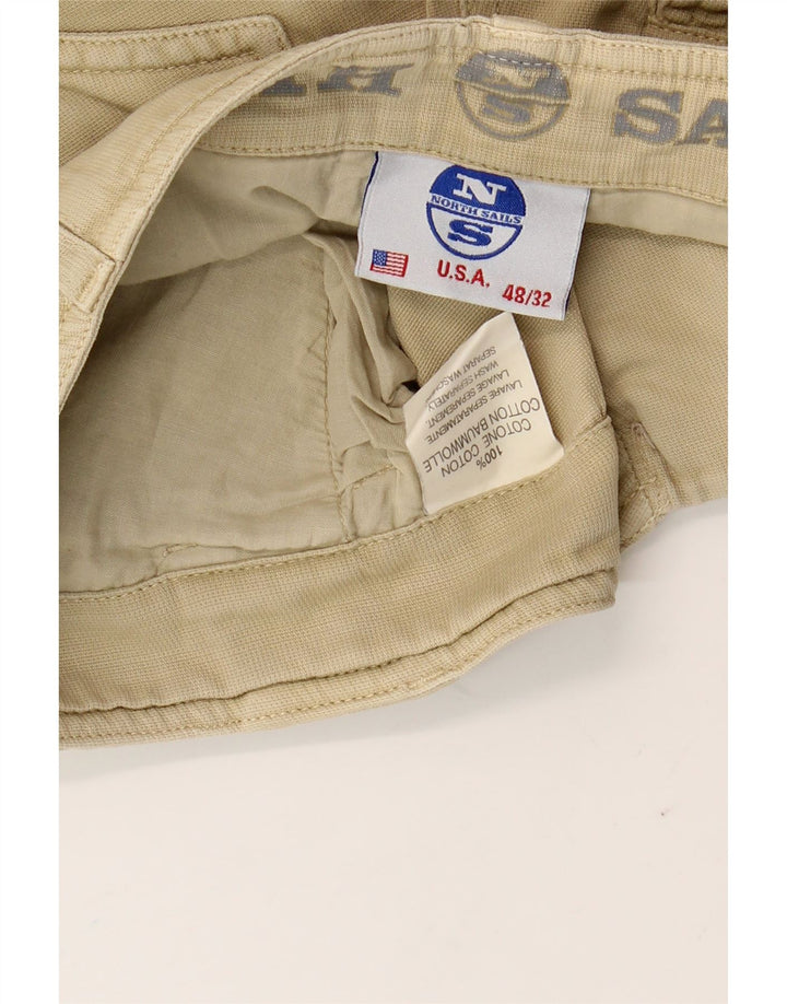 Męskie spodenki cargo North Sails IT 48 Medium W32, beżowa bawełna