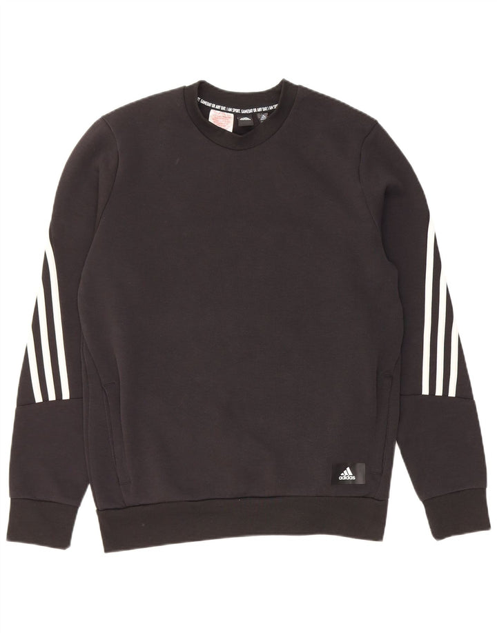 Bluza chłopięca ADIDAS 13-14 lat, czarna, bawełniana