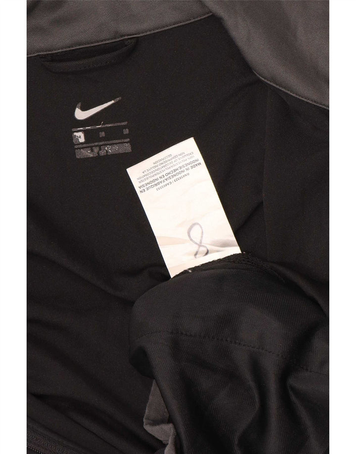 Męska kurtka dresowa Nike Graphic, średnia czarna, poliester z blokami kolorów