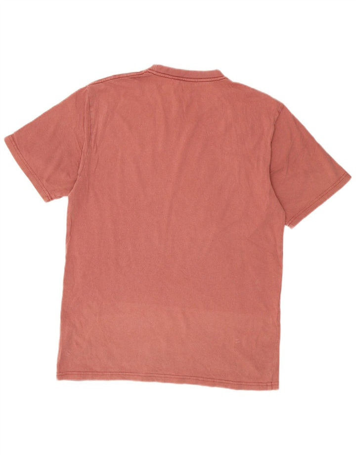 T-shirt męski Rip Curl o swobodnym kroju, mały, różowy, bawełniany