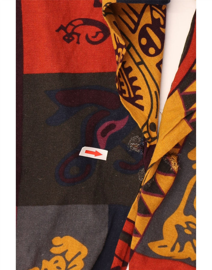 Damskie spodnie haremowe w stylu vintage, duże W32 L19, wielobarwny patchwork