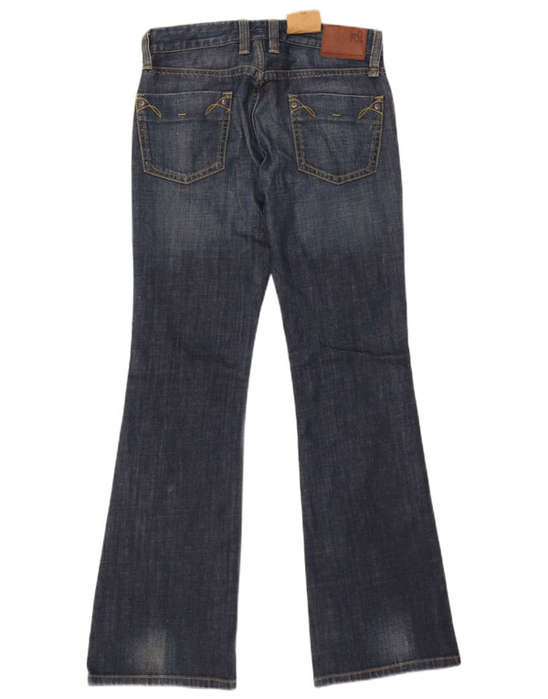 French Connection Womens Flare Bootcut Jeans UK 10 Small W32 L33 Navy Blue