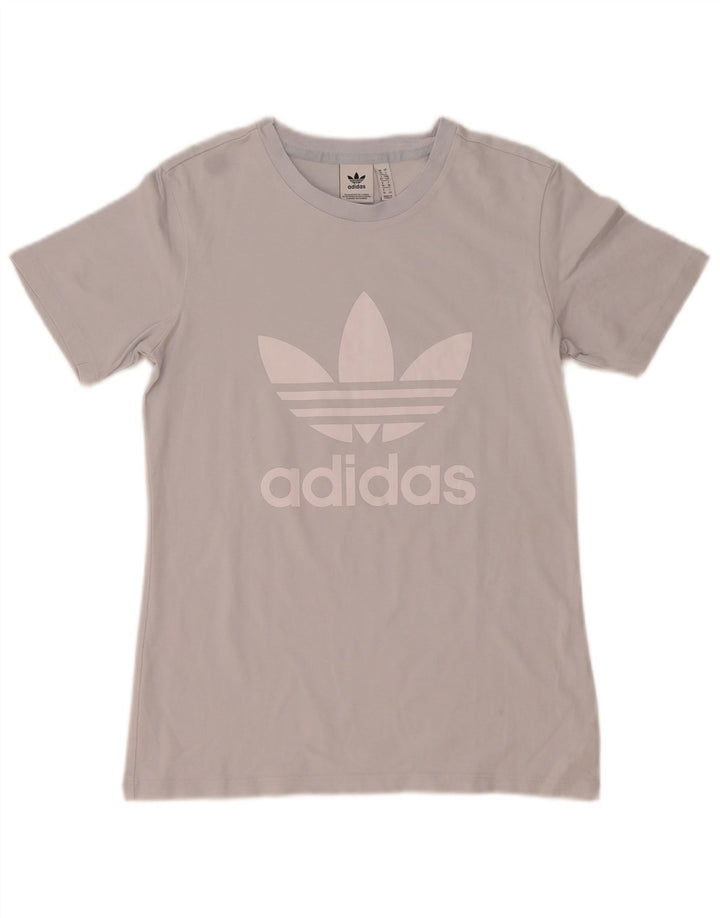 Damska koszulka graficzna Adidas Top UK 10 Small Grey