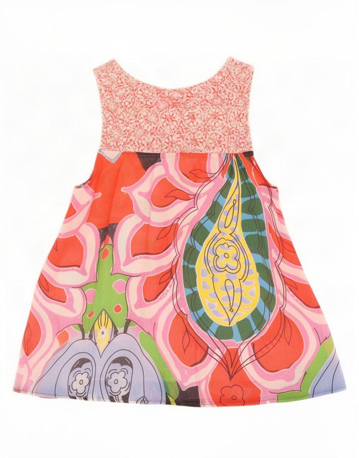 Damska bluzka z grafiką Desigual Top UK 12 Medium, wielokolorowe kwiaty
