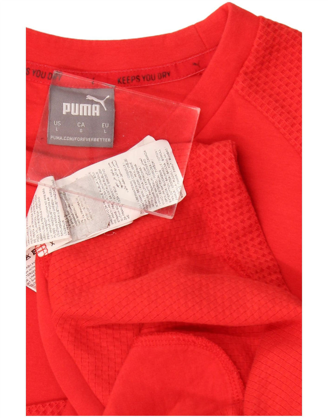 Męska bluza Puma Sweter, duża, czerwona, bawełniana