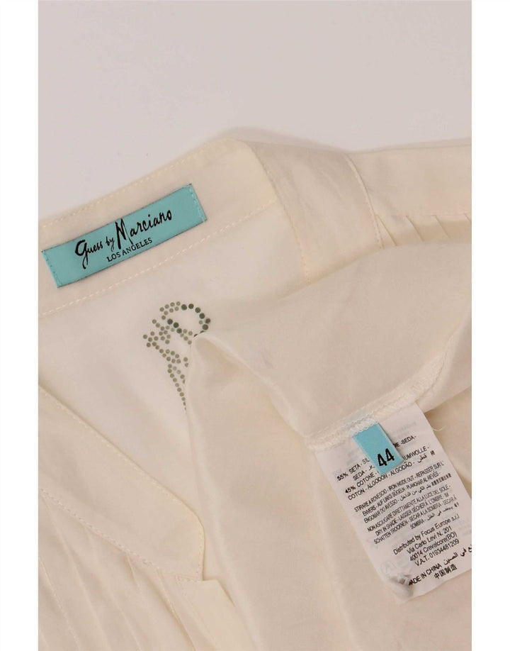 Damska bluzka z krótkim rękawem Guess By Marciano IT 44 Medium Off White