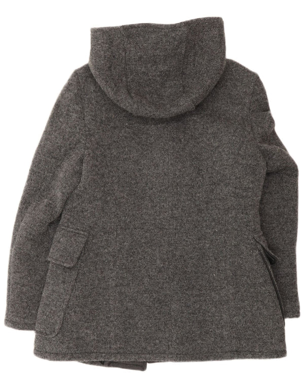 Damski płaszcz z kapturem VINTAGE IT 48 XL Szara wełna