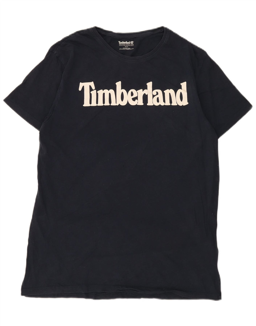 Męska koszulka z grafiką Timberland, średnia, granatowa bawełna