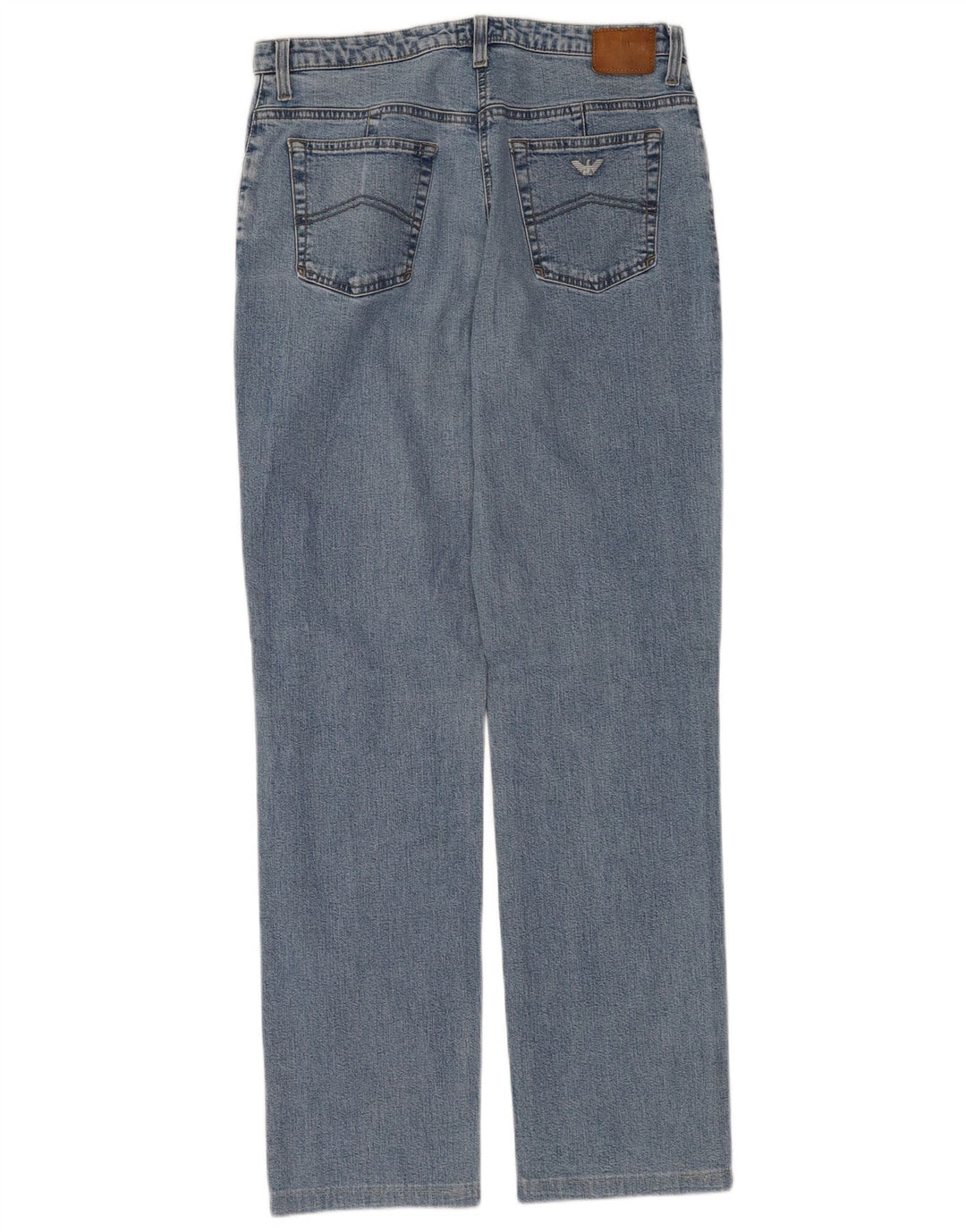 Damskie jeansy Armani Indigo Straight W32 L32 Niebieskie bawełniane