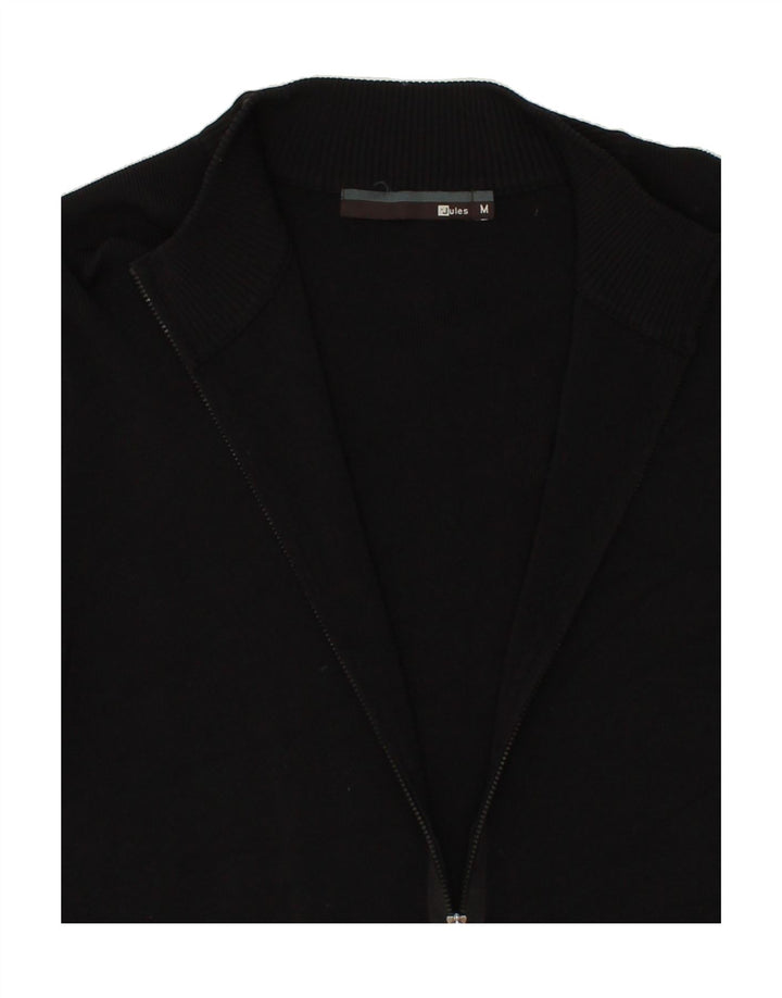 JULES Mens Tracksuit Top Jacket Medium Black Viscose Vintage Jules and Second-Hand Jules from Messina Hembry 