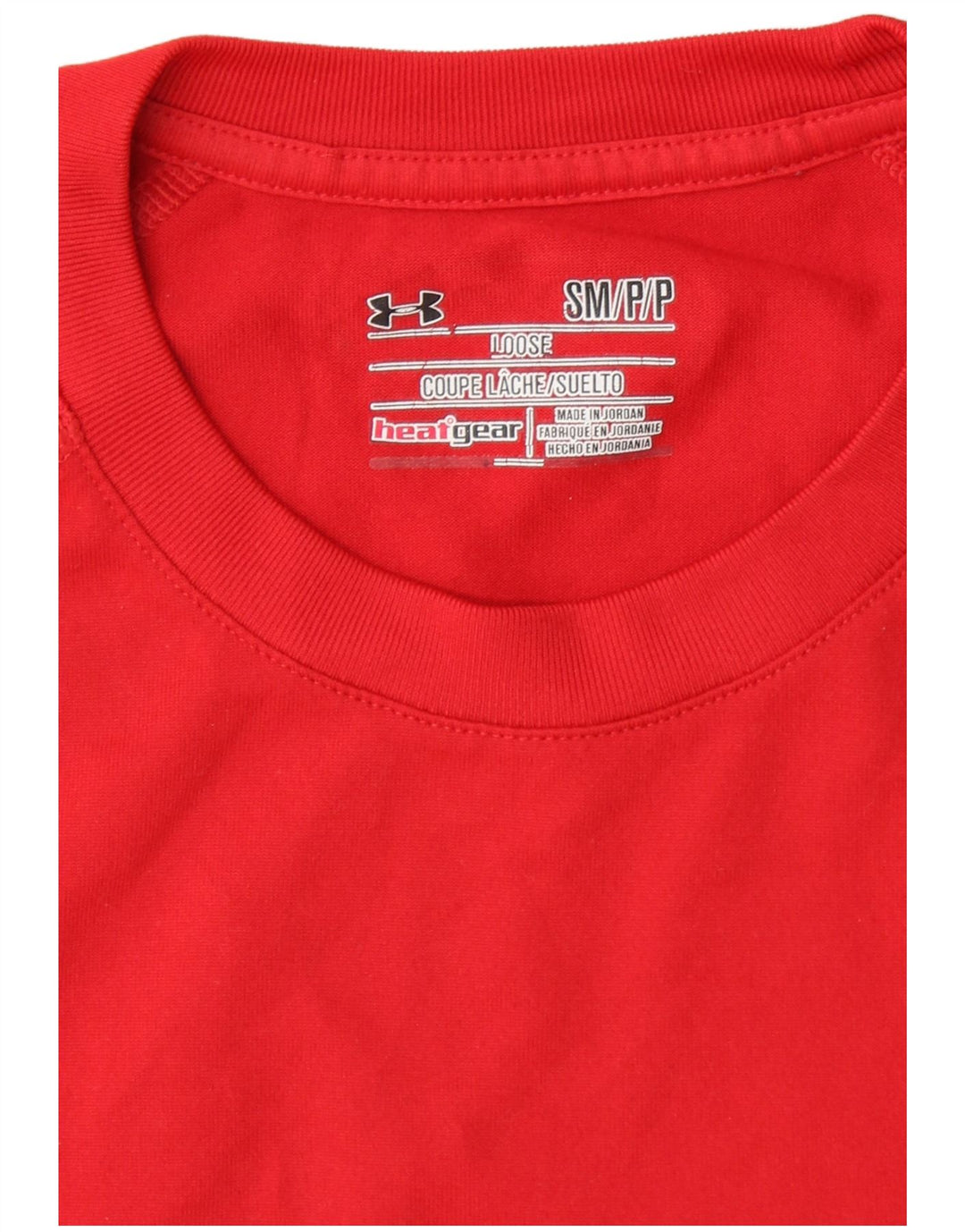 Męski T-shirt UNDER ARMOUR Heat Gear, mały, czerwony, poliestrowy