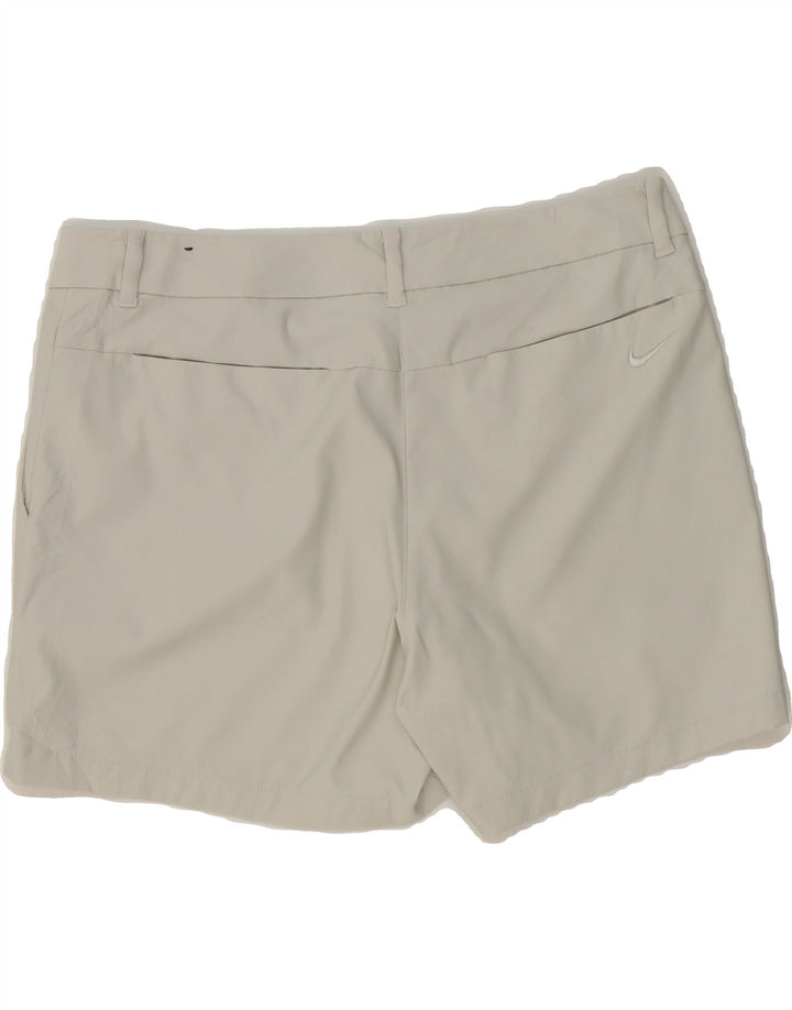 NIKE Womens Dri Fit Chino Shorts UK 12 Medium W32  Off White Polyester Vintage Nike and Second-Hand Nike from Messina Hembry 