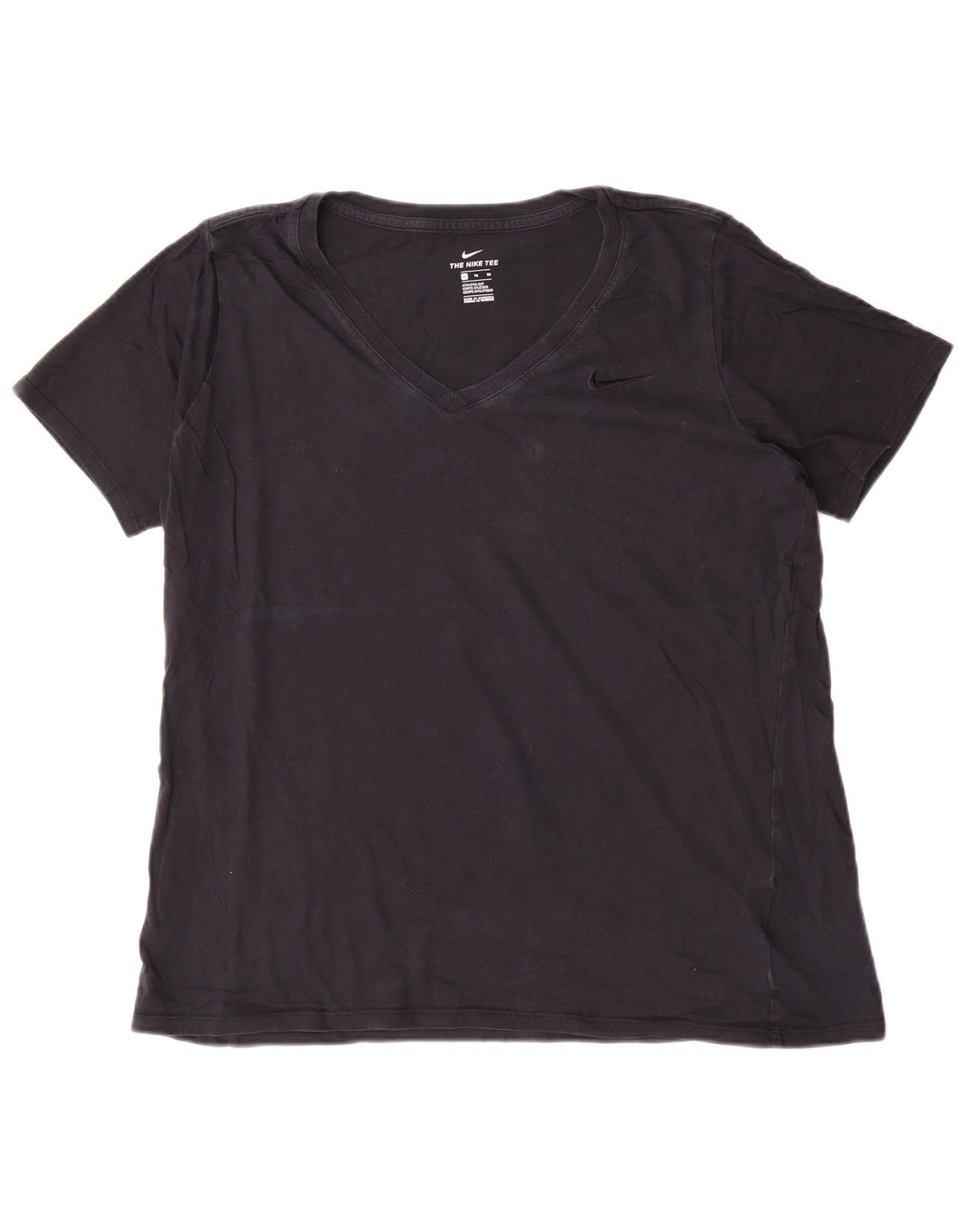 Damska koszulka Nike o kroju sportowym Top UK 18 XL, czarna, bawełniana