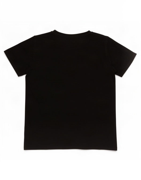 Chłopięcy T-shirt z grafiką Guess, 9-10 lat, czarna bawełna