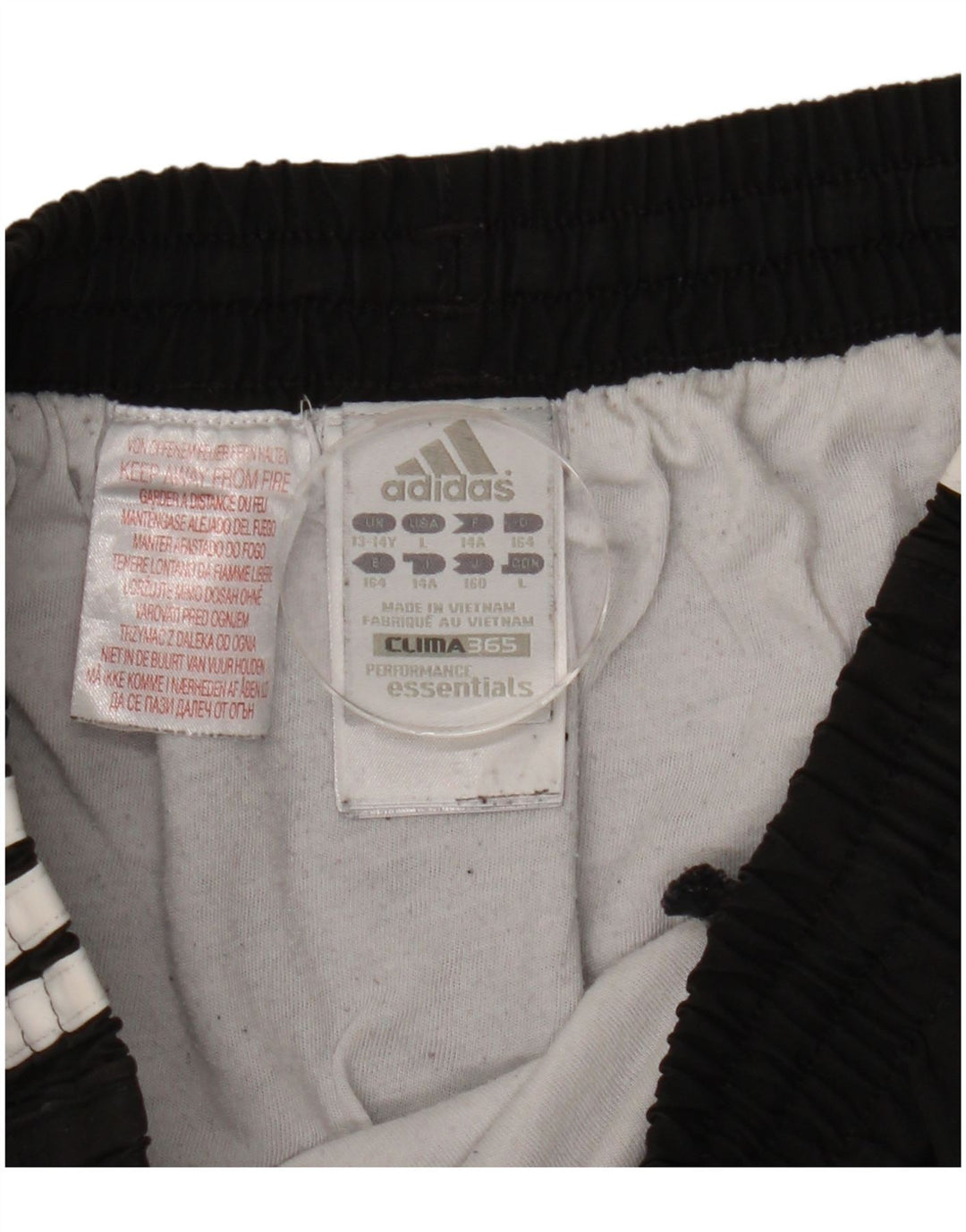 Spodenki sportowe Adidas chłopięce Clima 365 13-14 lat, czarny poliester