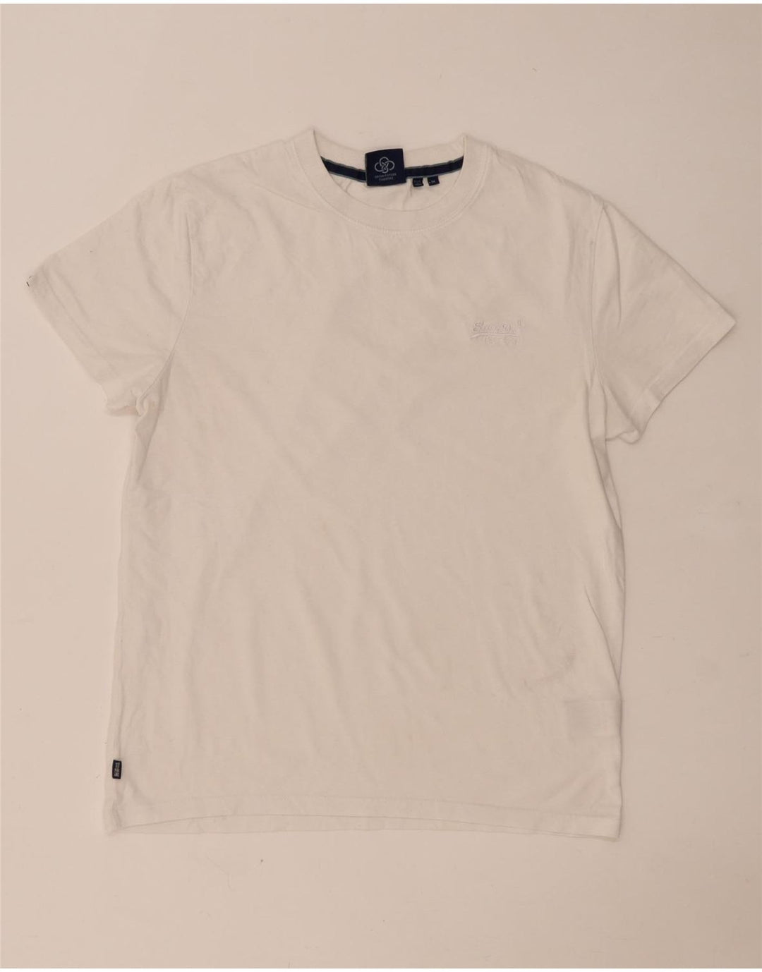 T-shirt męski Superdry Średniej wielkości biała bawełna