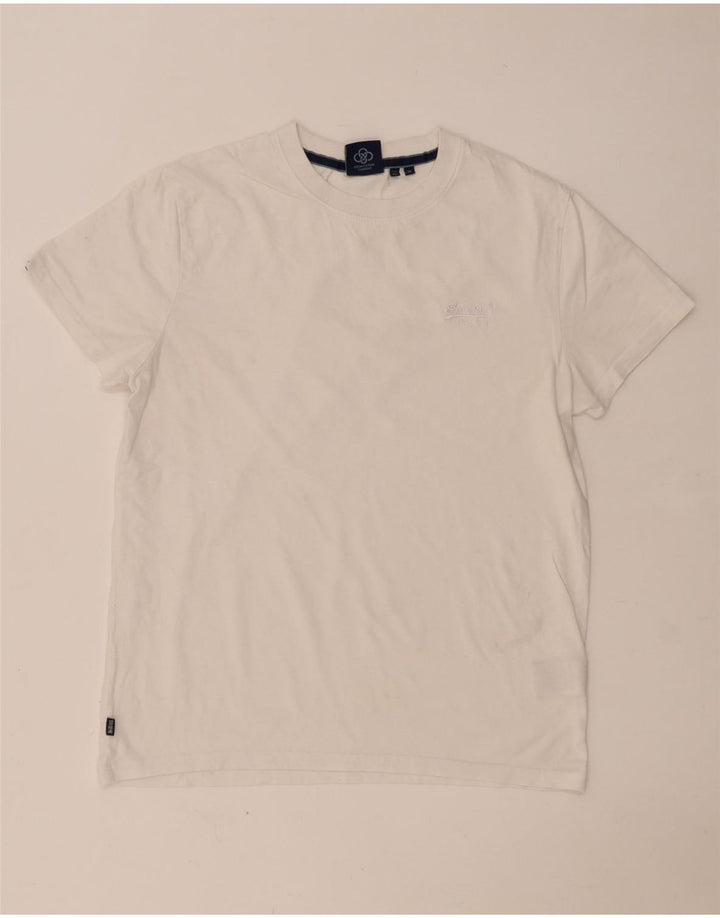 T-shirt męski Superdry Średniej wielkości biała bawełna