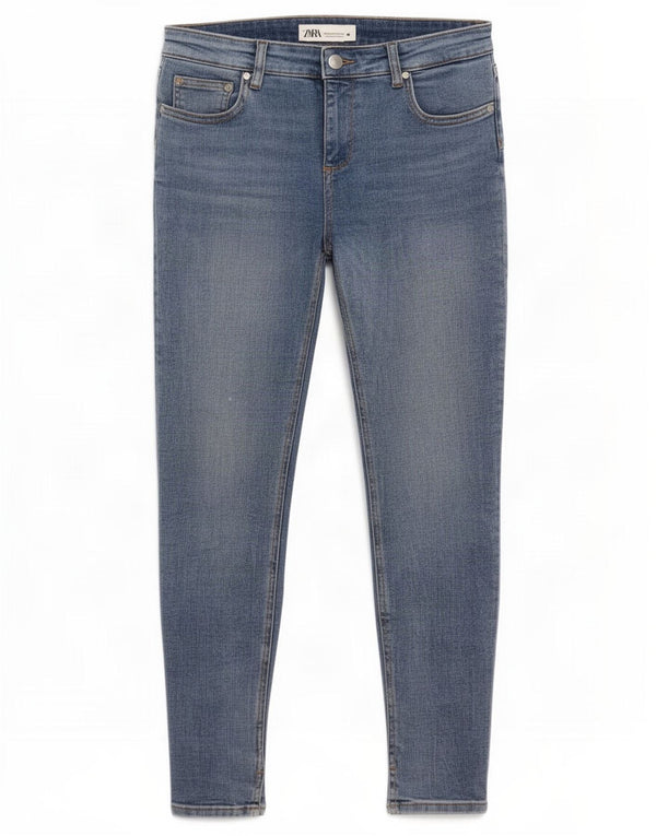 Damskie jeansy skinny Zara EU 38 Small W28 L28 Niebieskie bawełniane