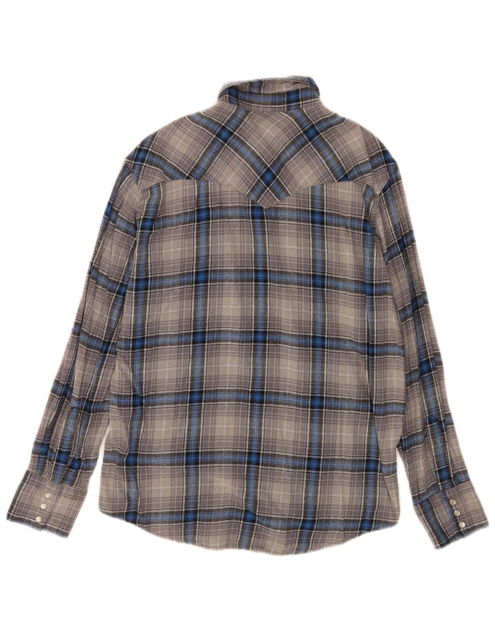 Męska koszula flanelowa Wrangler, duża, szara, bawełniana krata
