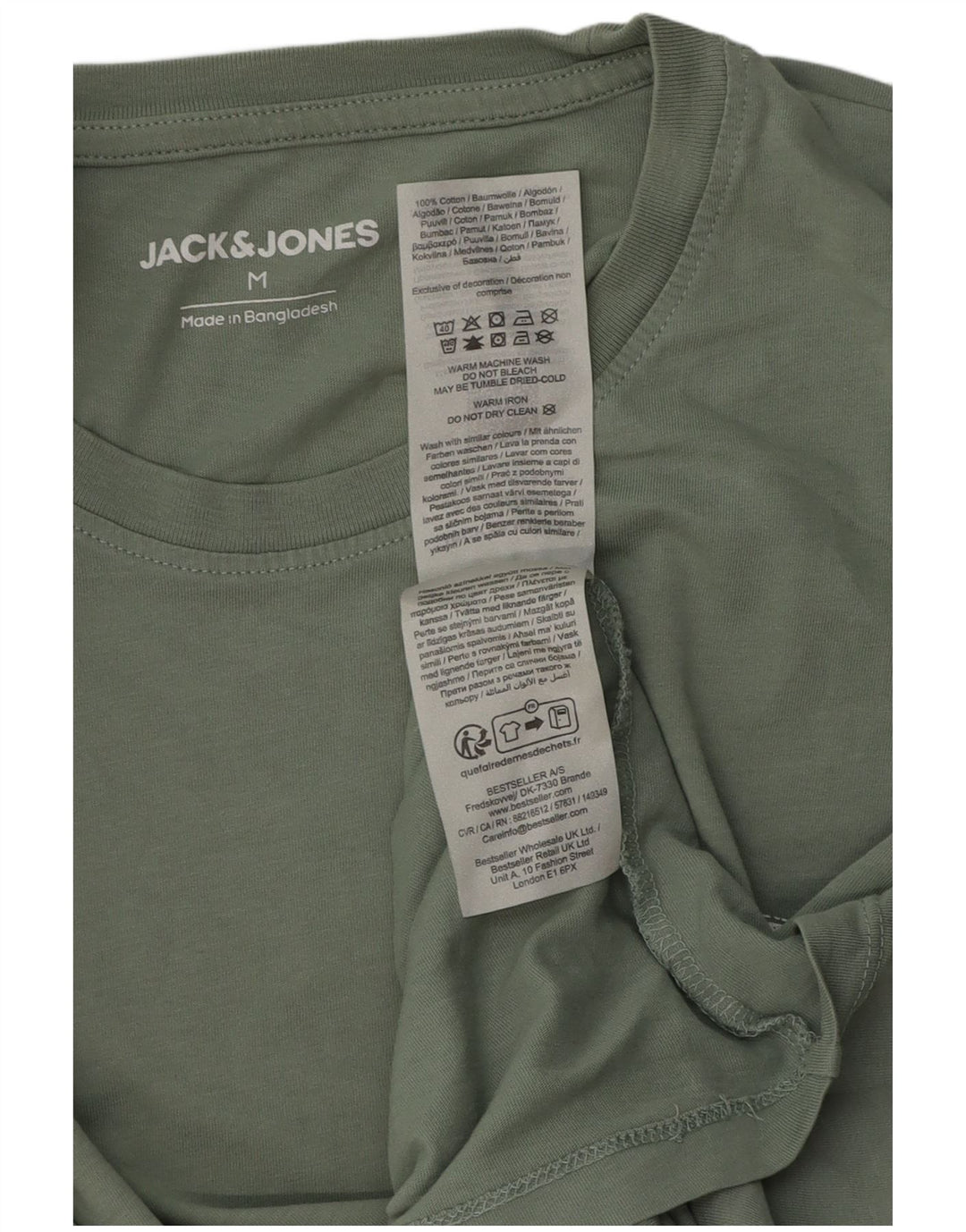 T-shirt męski Jack & Jones, średni zielony, bawełniany