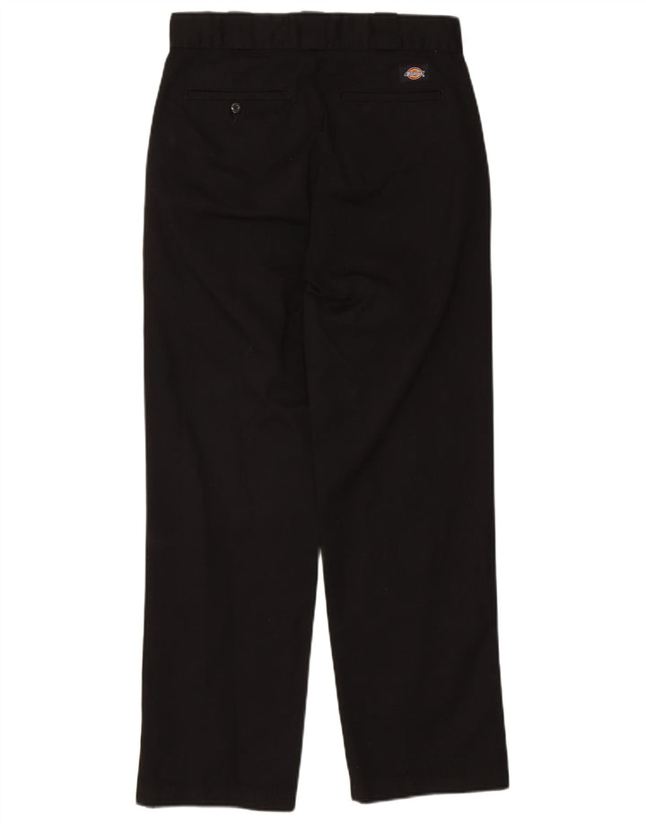 DICKIES Mens Straight Chino Trousers W28 L29 Black Polyester