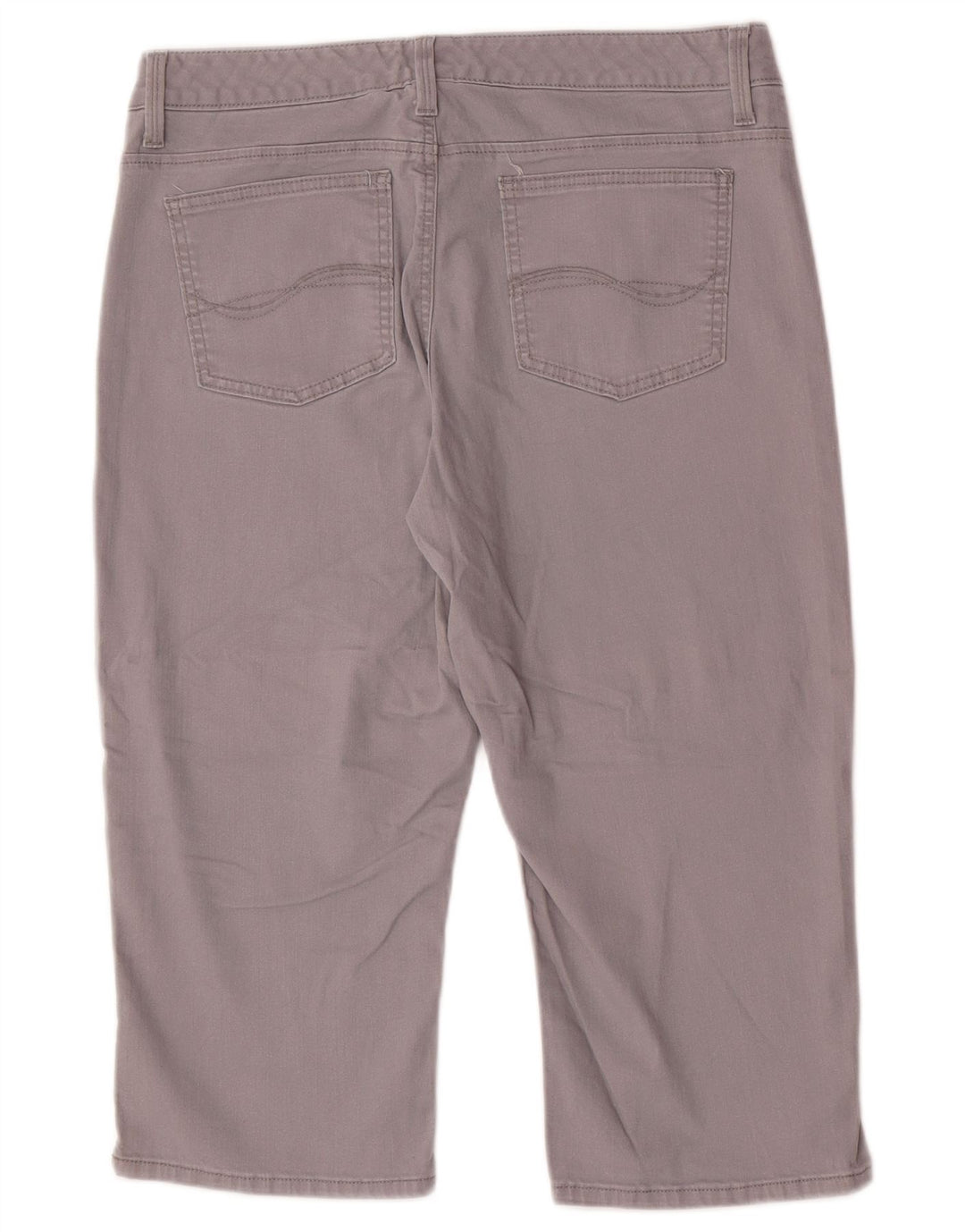 Damskie jeansy Capri LEE US 14 XL W34 L19 Szara bawełna