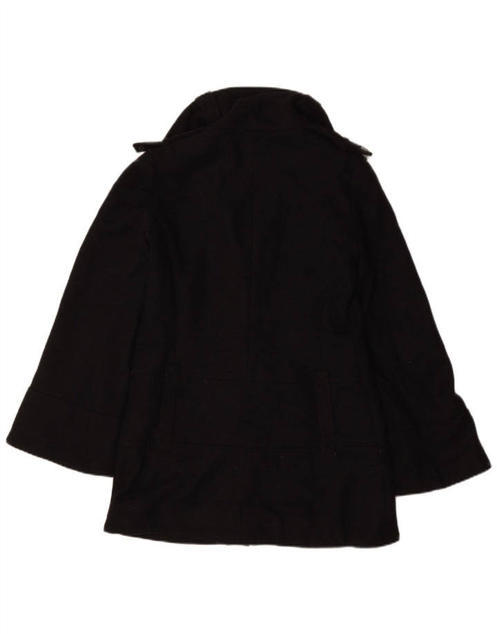 Topshop damski płaszcz oversize w kolorze grochu UK 6 XS, czarny poliester