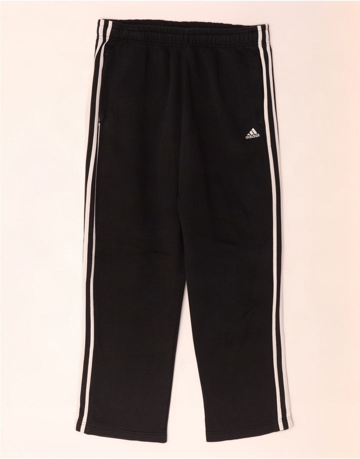 Męskie spodnie dresowe Adidas, średnie czarne, bawełniane