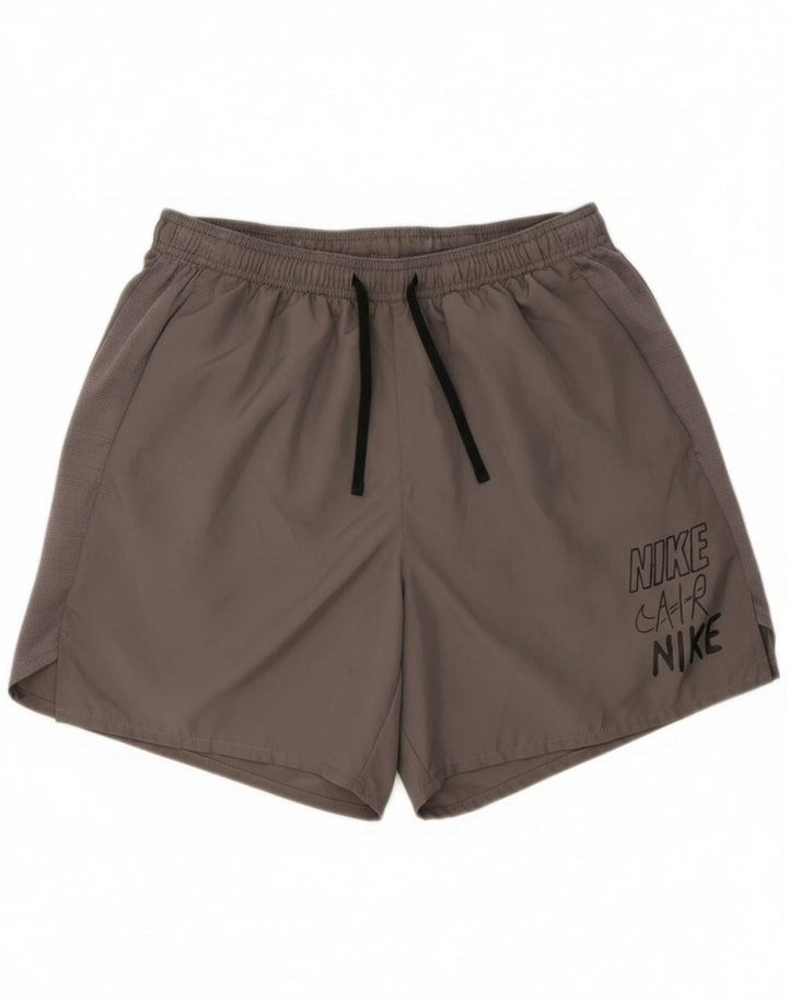 Męskie spodenki sportowe Nike Dri Fit Graphic, duże, szare, poliestrowe