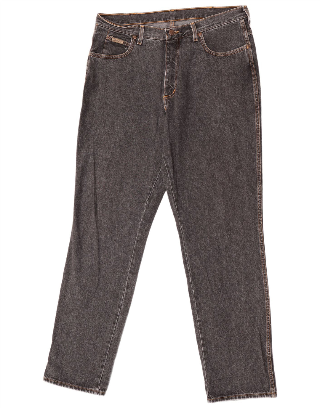 Męskie jeansy Wrangler Alaska Straight W36 L34 Szara bawełna