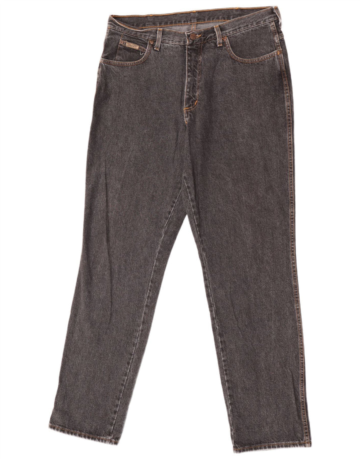 Męskie jeansy Wrangler Alaska Straight W36 L34 Szara bawełna