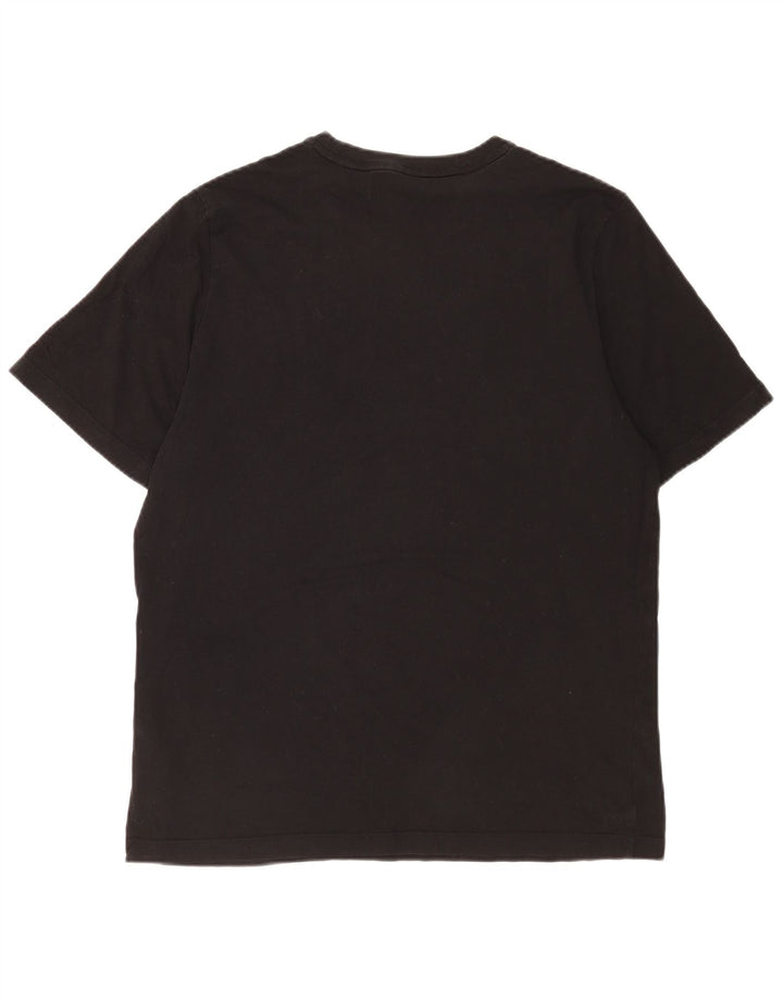 Męski T-shirt z grafiką Puma, duży, czarny, bawełniany