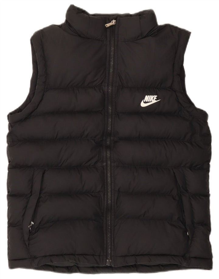 Chłopięca wyściełana kamizelka Nike 13-14 lat XL, czarny poliester