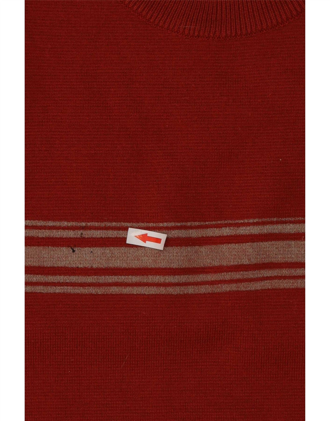 Męski sweter Fila z okrągłym dekoltem XL, wełniany w kolorze czerwonym