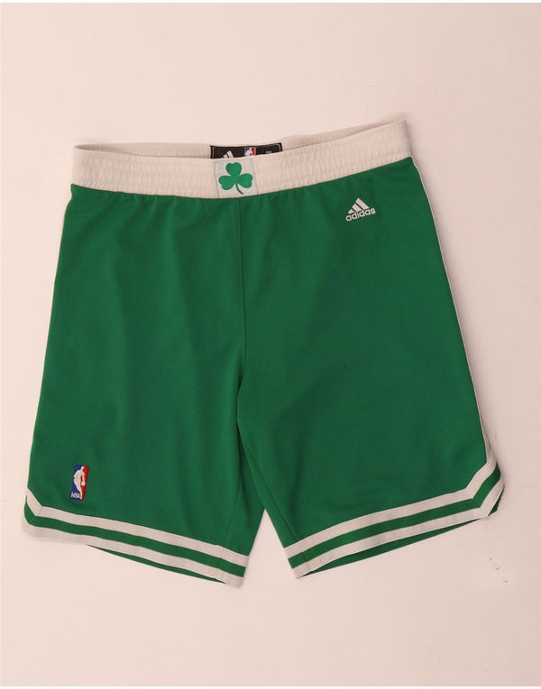 Męskie spodenki sportowe Adidas Boston Celtics, małe, zielone, z poliestru