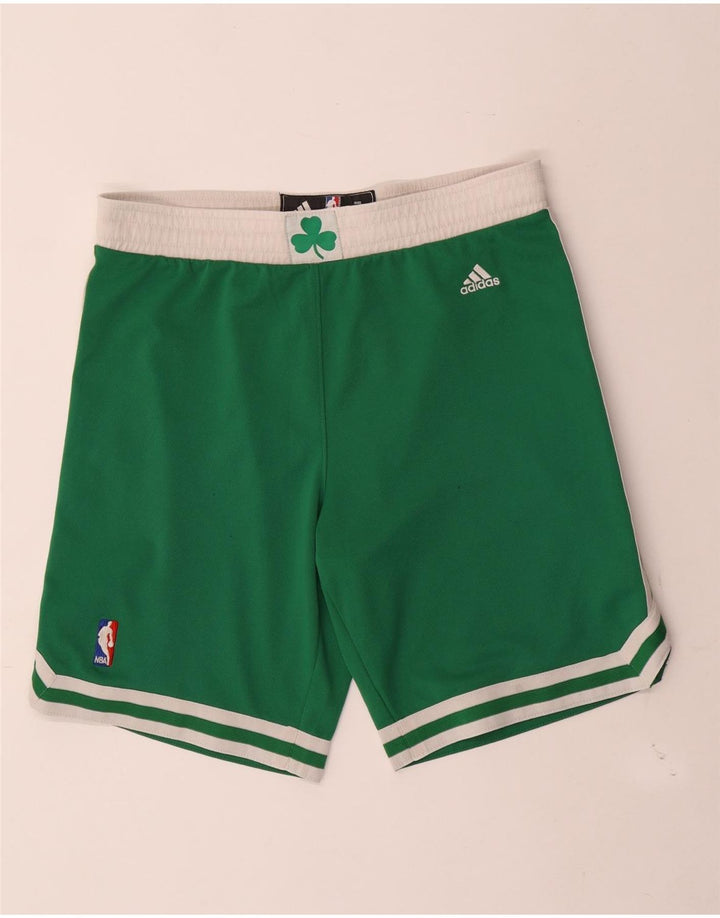 Męskie spodenki sportowe Adidas Boston Celtics, małe, zielone, z poliestru