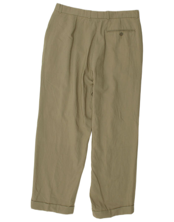 Męskie spodnie typu casual Pierre Cardin W32 L28 Zielona nowa wełna