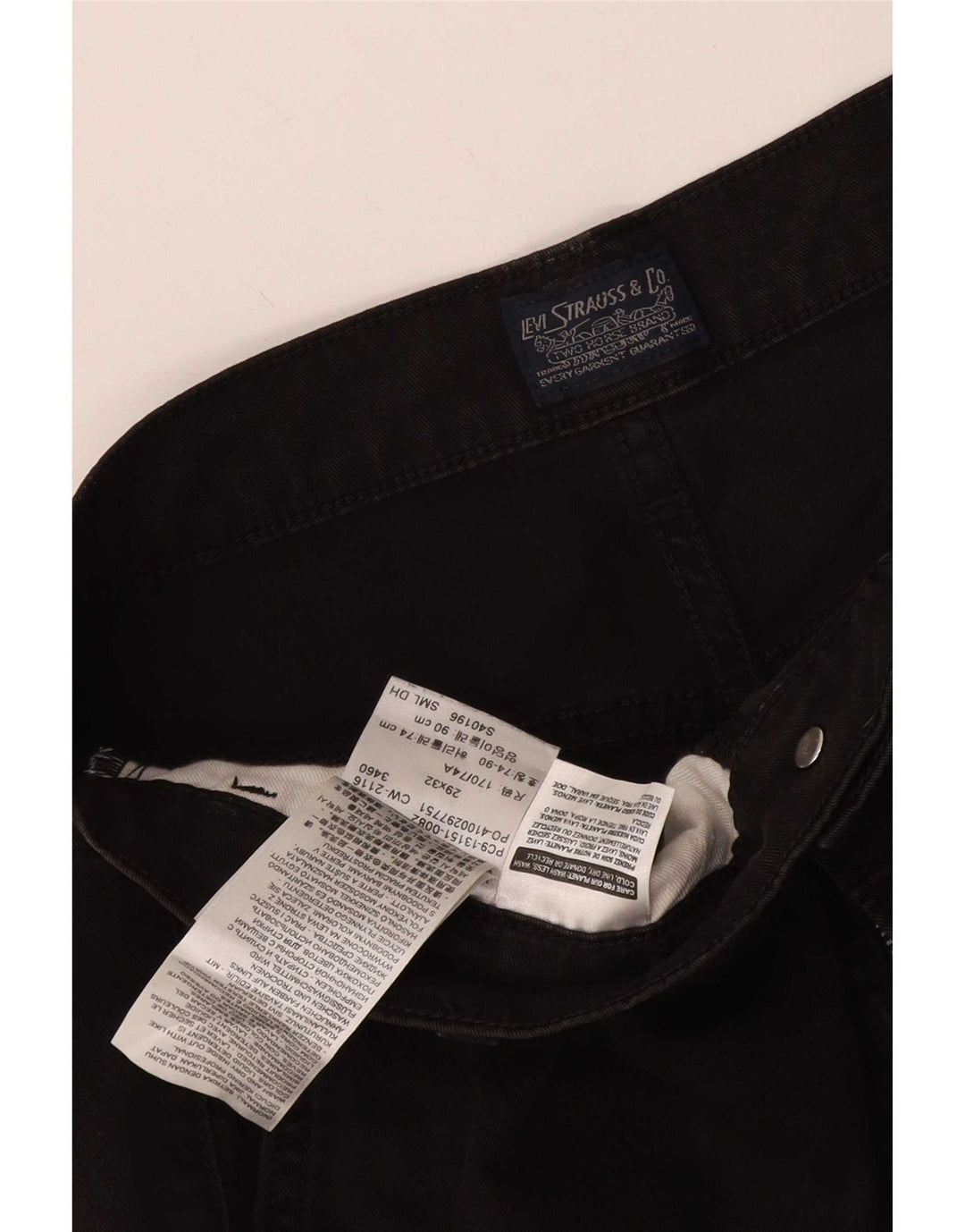 Damskie jeansy Levi's Slim W29 L32 Czarna bawełna